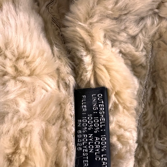 Beautiful Wilson LEATHER Suede Jacket with Fur details! Real Leather - Picture 8 of 8